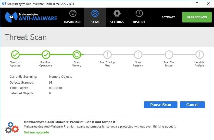 Malwarebytes Anti-Malware Free