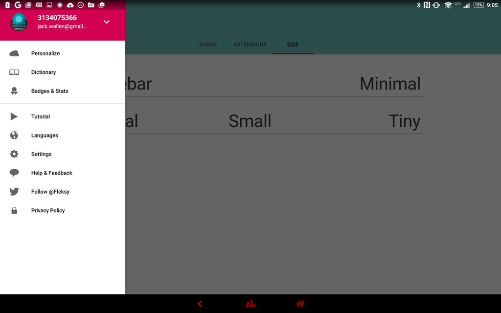 Fleksy Keyboard