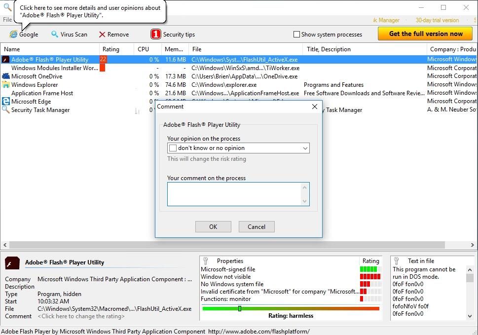 Security Task Manager