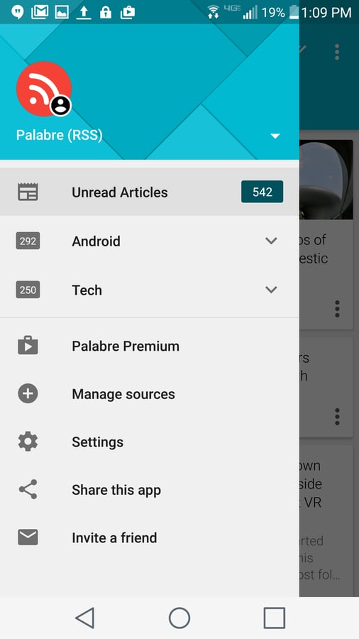 Palabre Feedly RSS