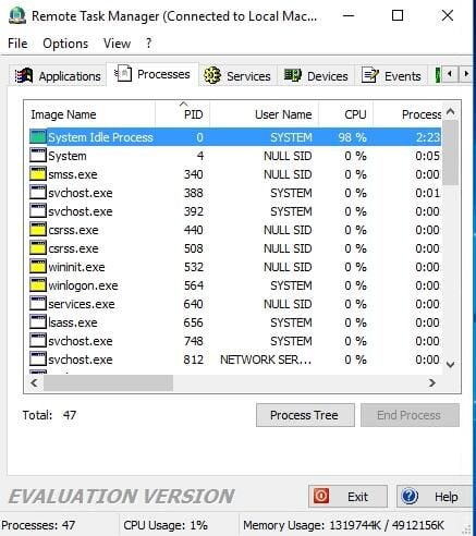 Remote Task Manager