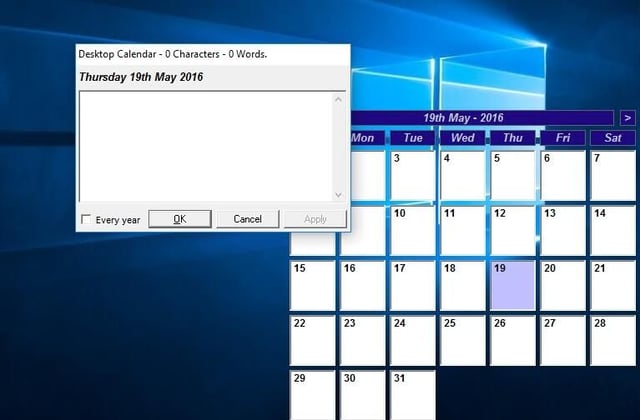 Desktop Calendar