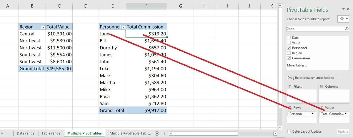 how-to-link-a-single-slicer-to-two-or-more-excel-pivottables-techrepublic