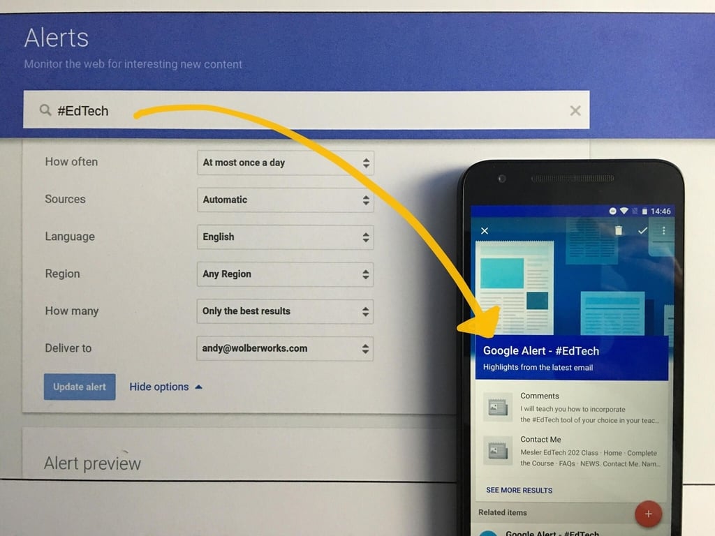 How to track topics with Google Alerts and Inbox by Gmail