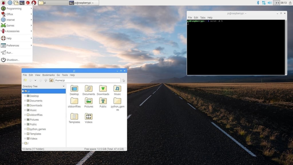 Screenshots: Raspberry Pi gets a new look desktop