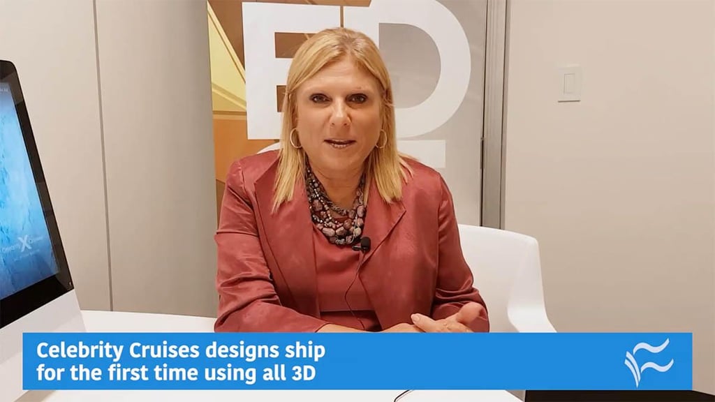 Celebrity Cruises designs ship for the first time using all 3D