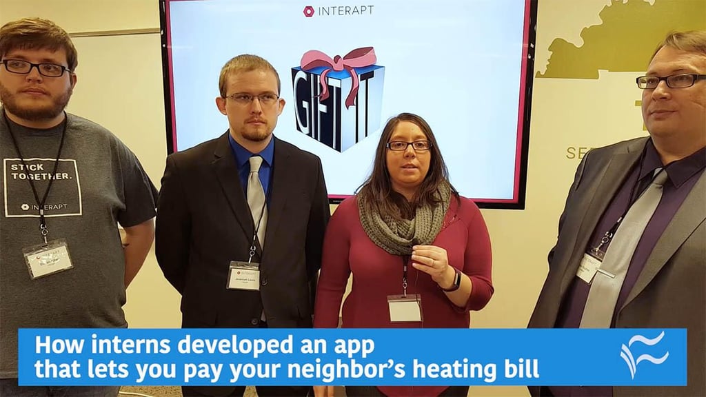 Video: How interns developed an app that lets you pay your neighbor’s heating bill