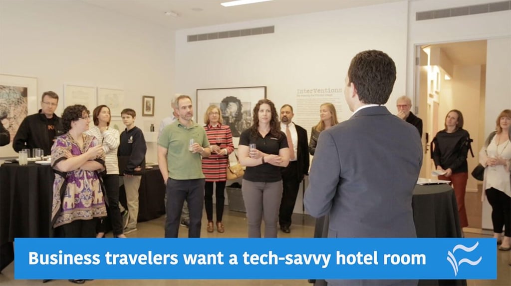 Video: Business travelers want a tech-savvy hotel room