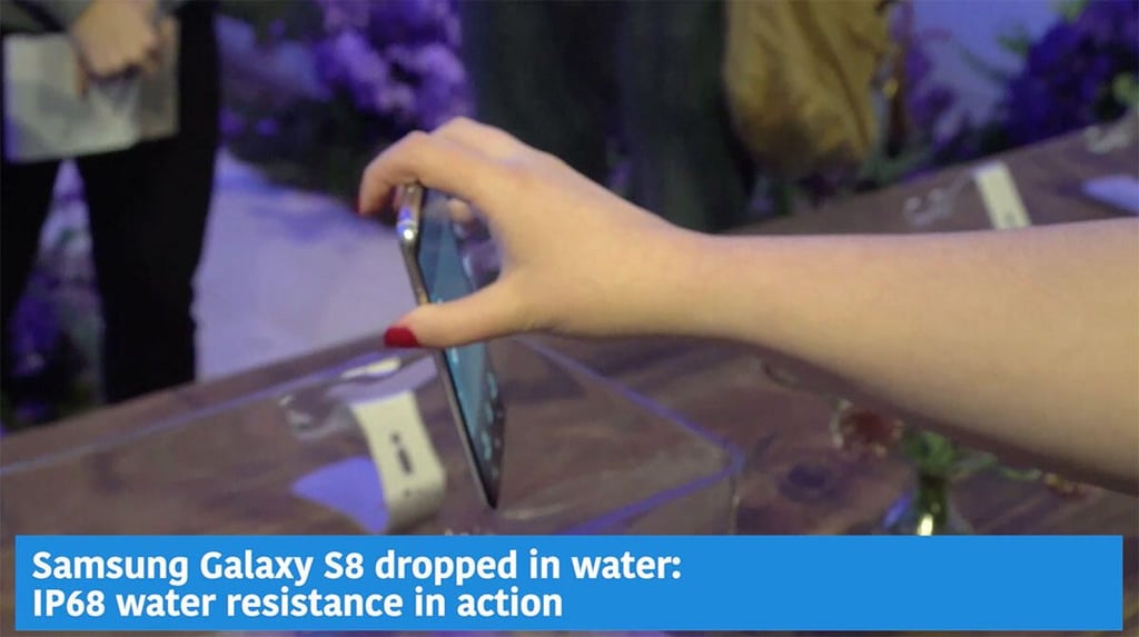 Video: Samsung Galaxy S8 dropped in water: See IP68 water resistance in action