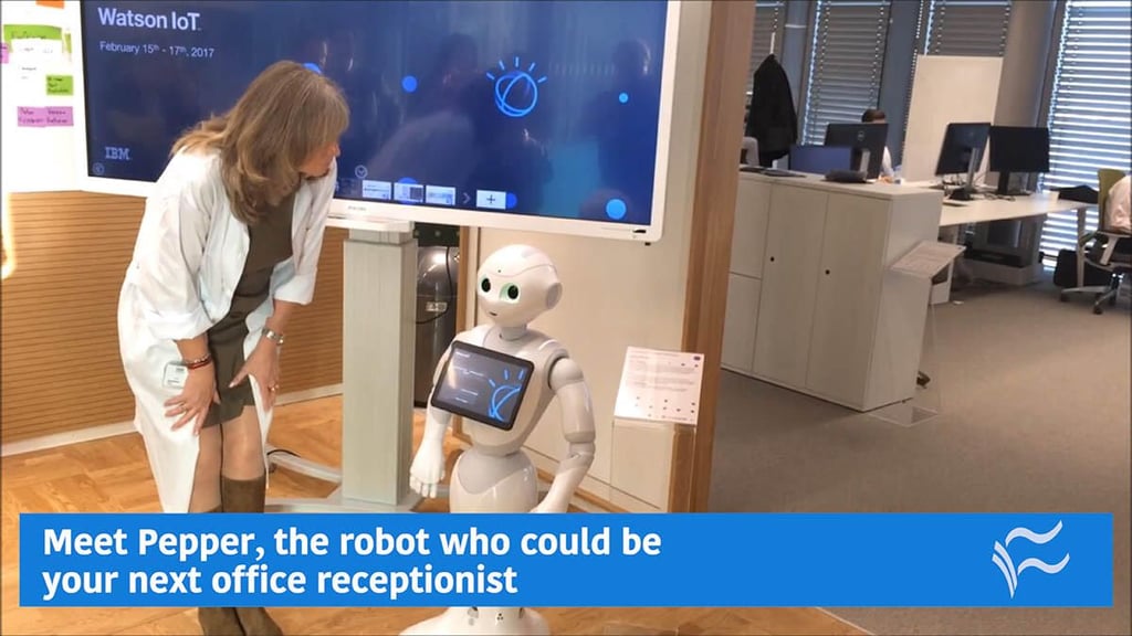 Video: Meet Pepper, the robot who could be your next office receptionist