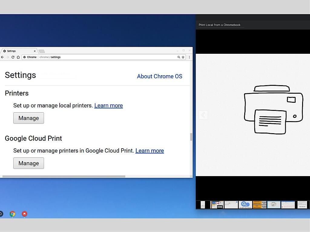 How to print to a local network printer from a Chromebook