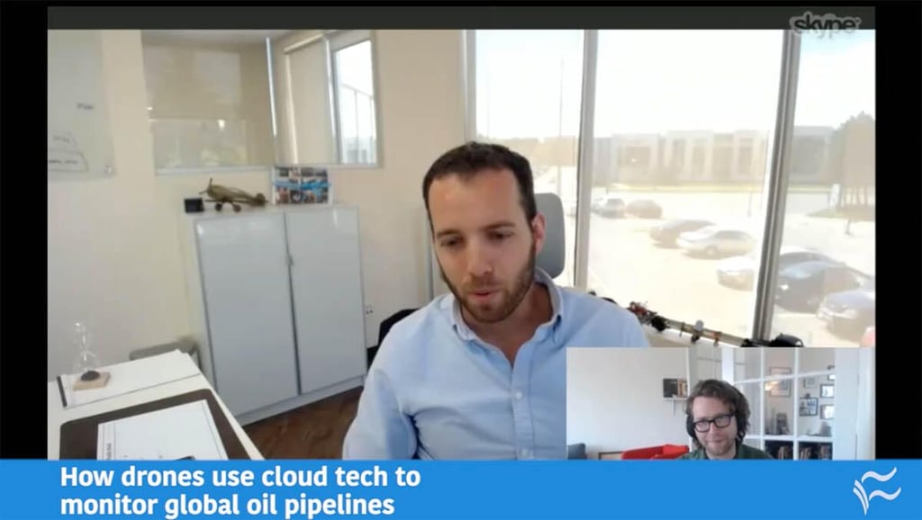 Video: How drones use cloud tech to monitor global oil pipelines
