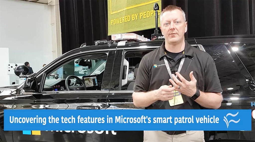 Smart Cities NYC ’17: Uncovering the tech features in Microsoft’s smart patrol vehicle