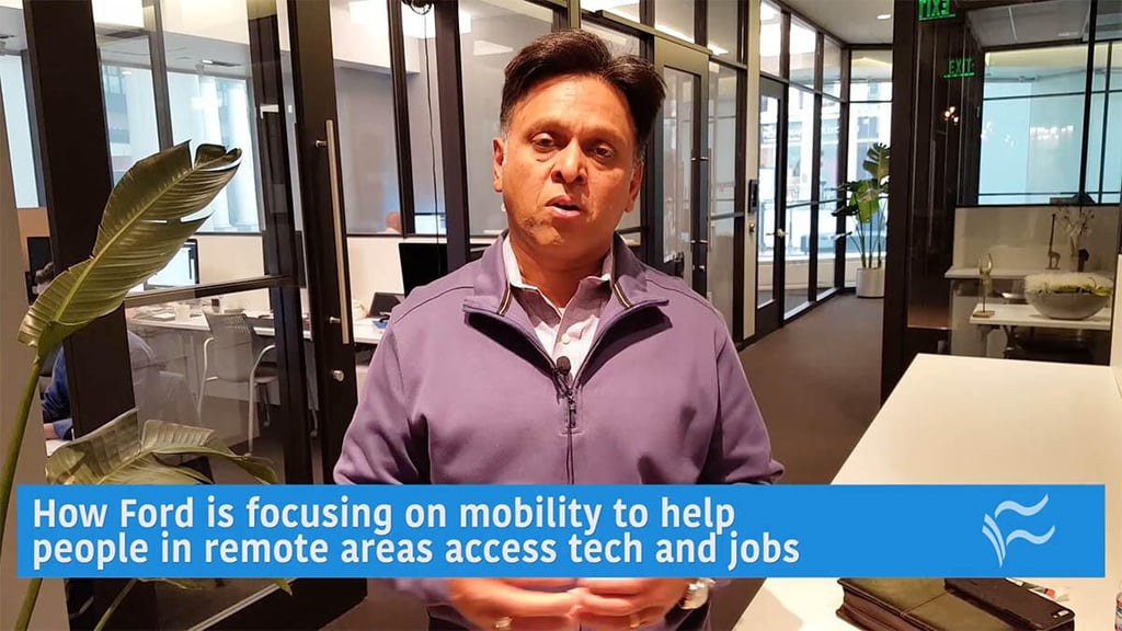 Video: How Ford is focusing on mobility to help people in remote areas access tech and jobs