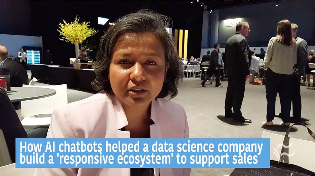 Video: How AI chatbots helped a data science company build a ‘responsive ecosystem’ to support sales