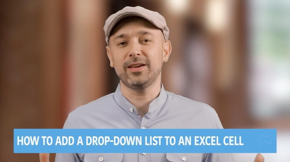 Video: How to add a drop down list to a cell in Microsoft Excel