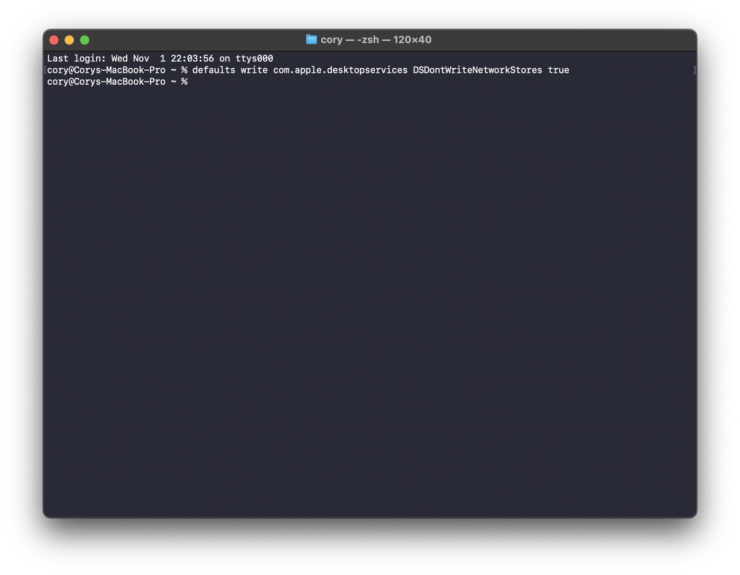 How to Disable the Creation of .DS_Store Files From a Mac