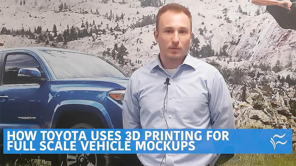 How Toyota uses 3D printing for full scale vehicle mockups