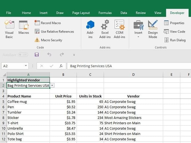 How to enable the Developer tab and open the Visual Basic Editor in Word and Excel 2016 and Office 365