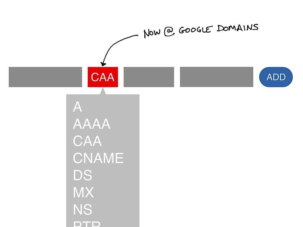 How to add a Certificate Authority Authorization record in Google Domains