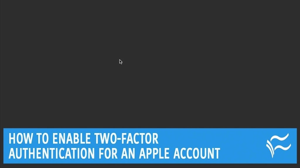 How to enable two-factor authentication for an Apple account