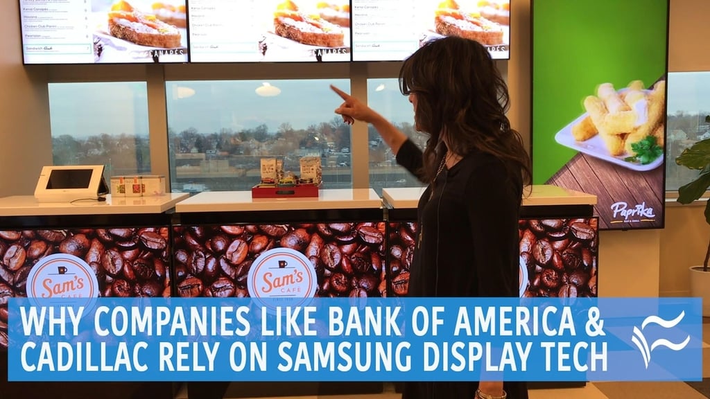 Why companies like Bank of America and Cadillac rely on Samsung displays