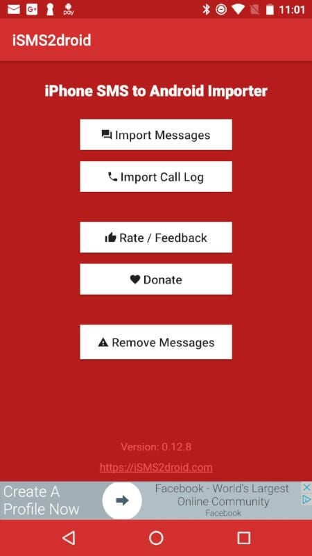 How to migrate SMS messages from an iOS device to Android using iSMS2Droid