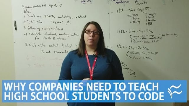 Why companies need to teach high school students to code