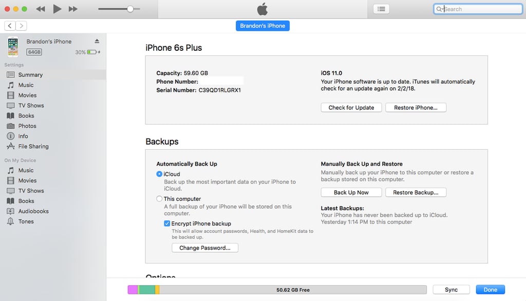 How to transfer all the content from one iPhone to another