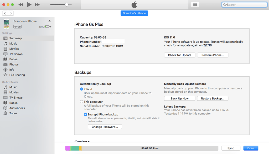 How to transfer all the content from one iPhone to another