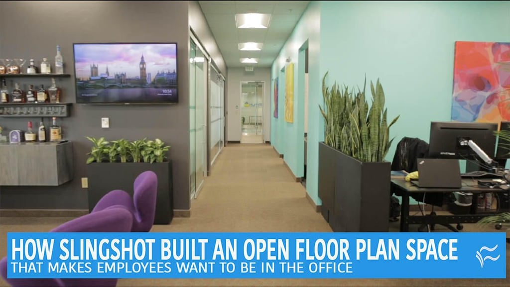 How Slingshot built an open floor plan space that makes employees want to be in the office