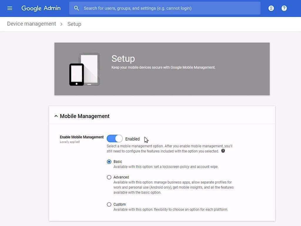 How admins can manage mobile devices with G Suite