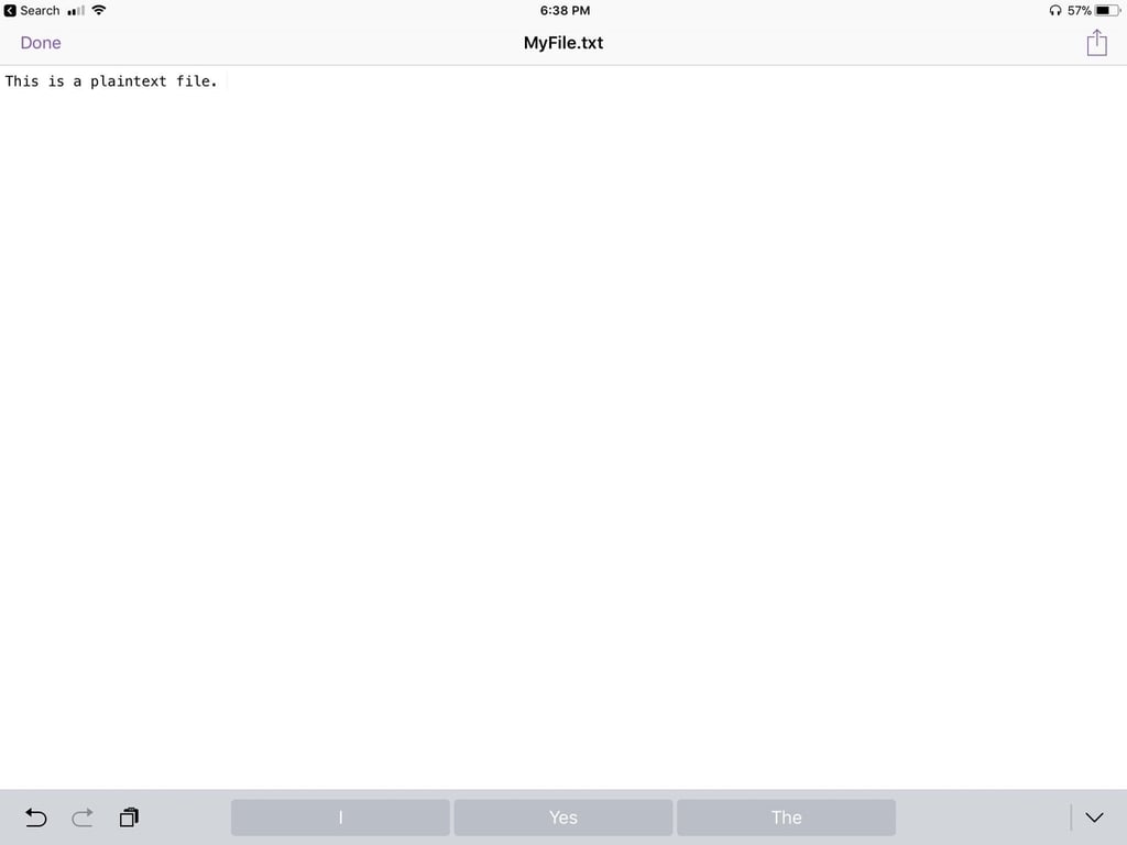 How to create and edit plain text files in iOS with Textor