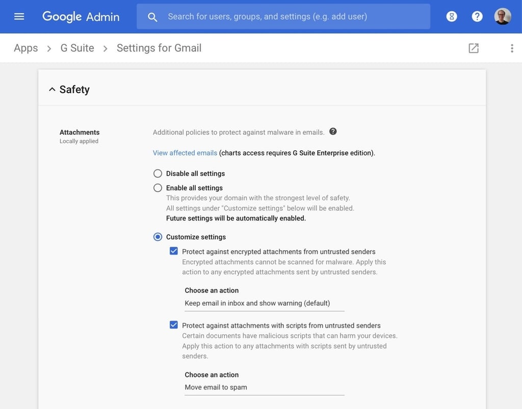 Why G Suite admins should enable Gmail’s advanced anti-phishing and malware settings