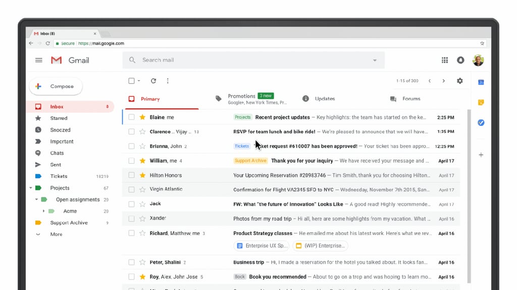 Photos: See Gmail’s newest features