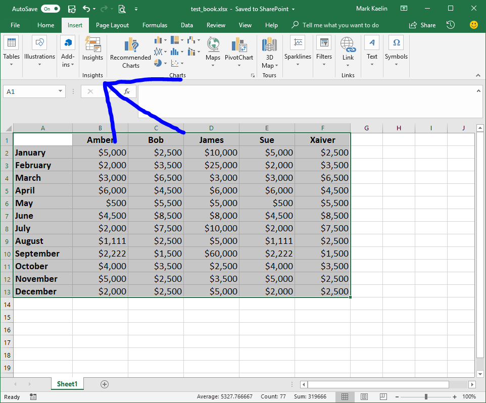 How to apply Insights in Excel and what to look out for when you do