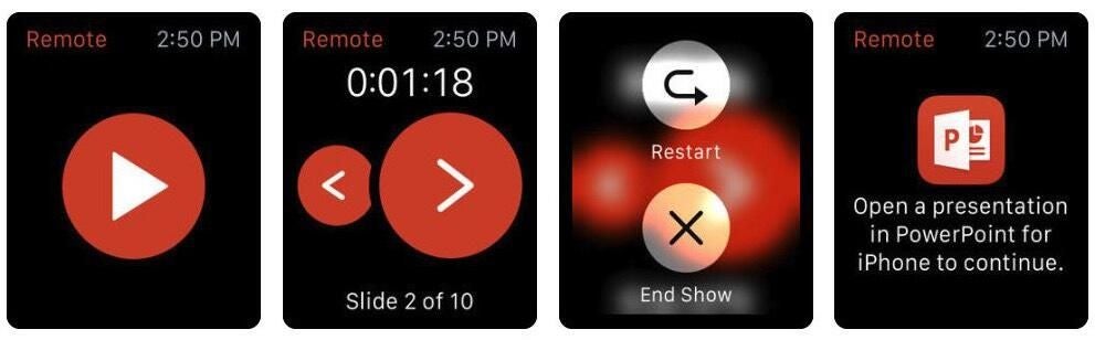 powerpoint presentation apple watch
