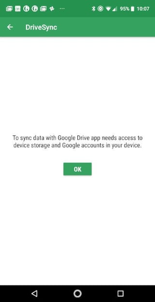 How to configure Android folders to auto-sync with Google Drive