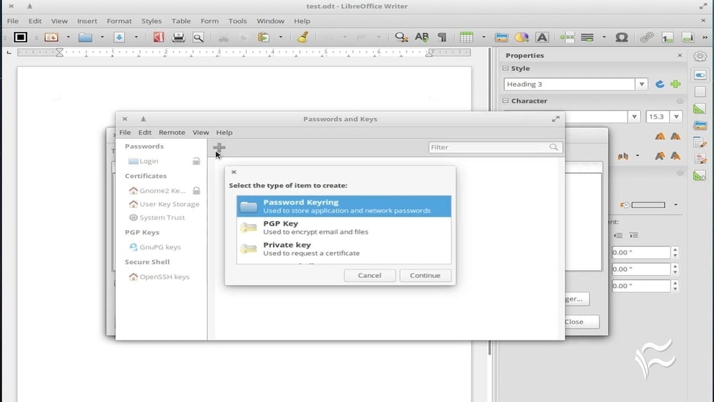 How to enable digital signatures LibreOffice documents