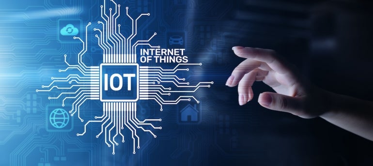IOT Internet of things Digital transformation Modern Technology concept on virtual screen