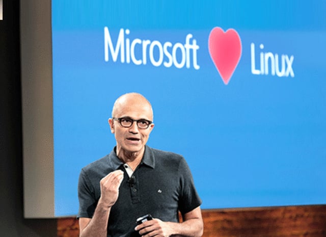 nadella-micrisoft-loves-linux.gif