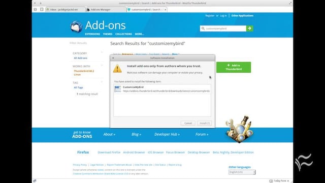 How to customize Thunderbird with CustomizeMyBird