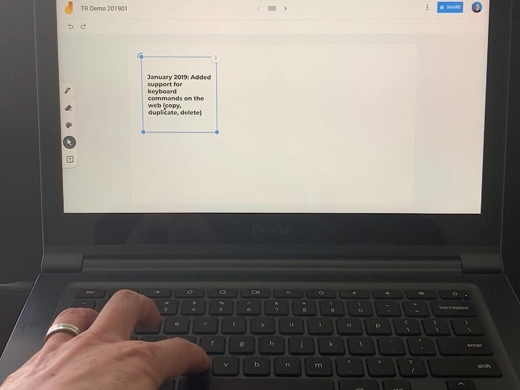 How to use four Jamboard features on the web