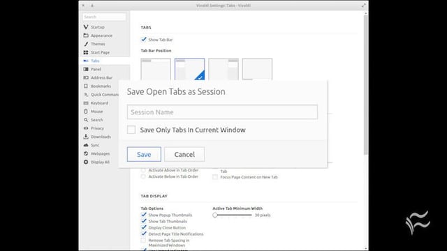 Better tab management with Vivaldi