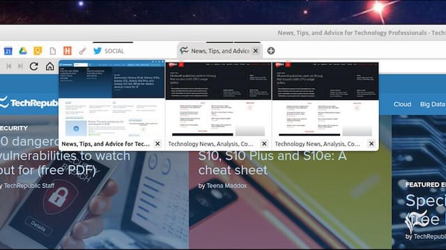 How to use the Vivaldi Auto Stacking feature