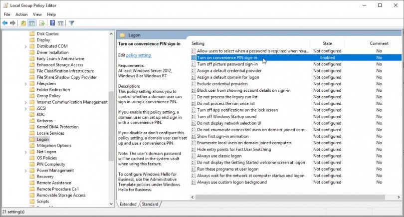 How to change the complexity of your Windows PIN | TechRepublic