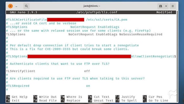 How to install an FTP server and secure it with TLS
