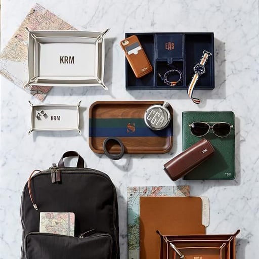 Rustic Leather Tech Catchall