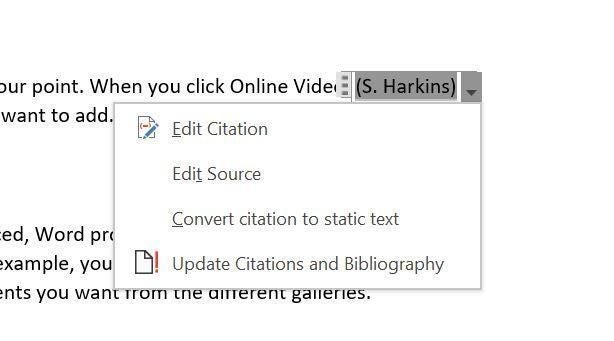 create bibliography from footnotes in word