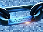 Blockchain cryptocurrency chain as concept